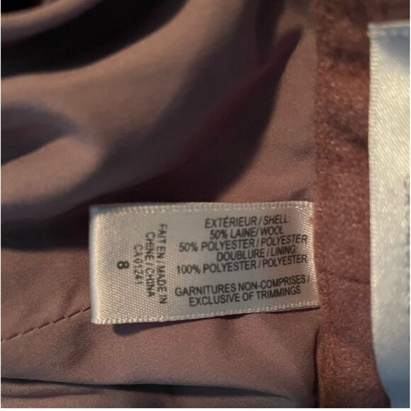 Women’s Blush Pink Contemporaine Wool Blend Pants – Slim Fit Trousers - Picture 5 of 5